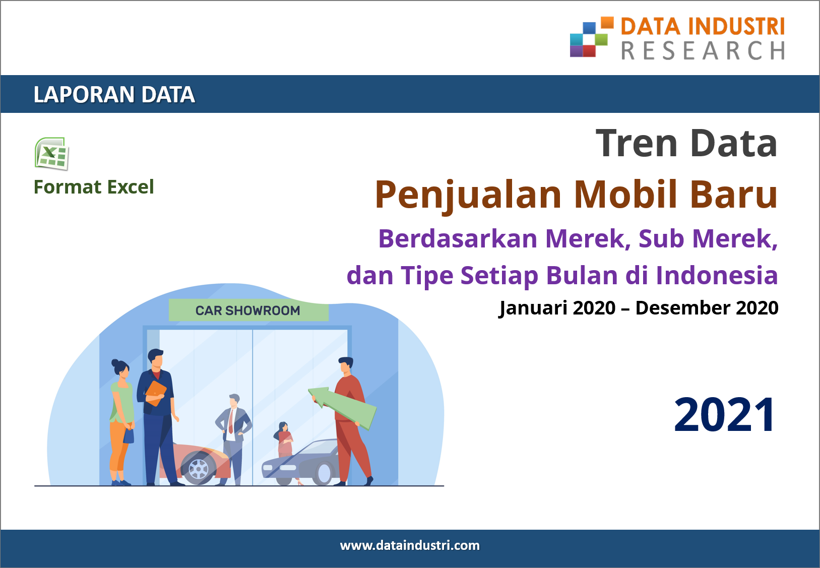 Data Penjualan Mobil Berdasarkan Merek, Sub Merek, dan Tipe di Indonesia, Januari 2021 – Desember 2021